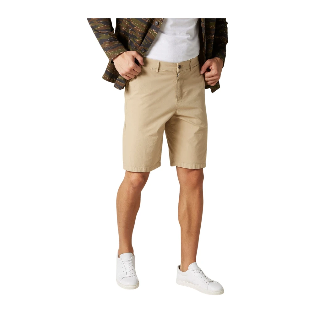 7 For All Mankind Shorts de sport décontractés pour hommes Beige Heren
