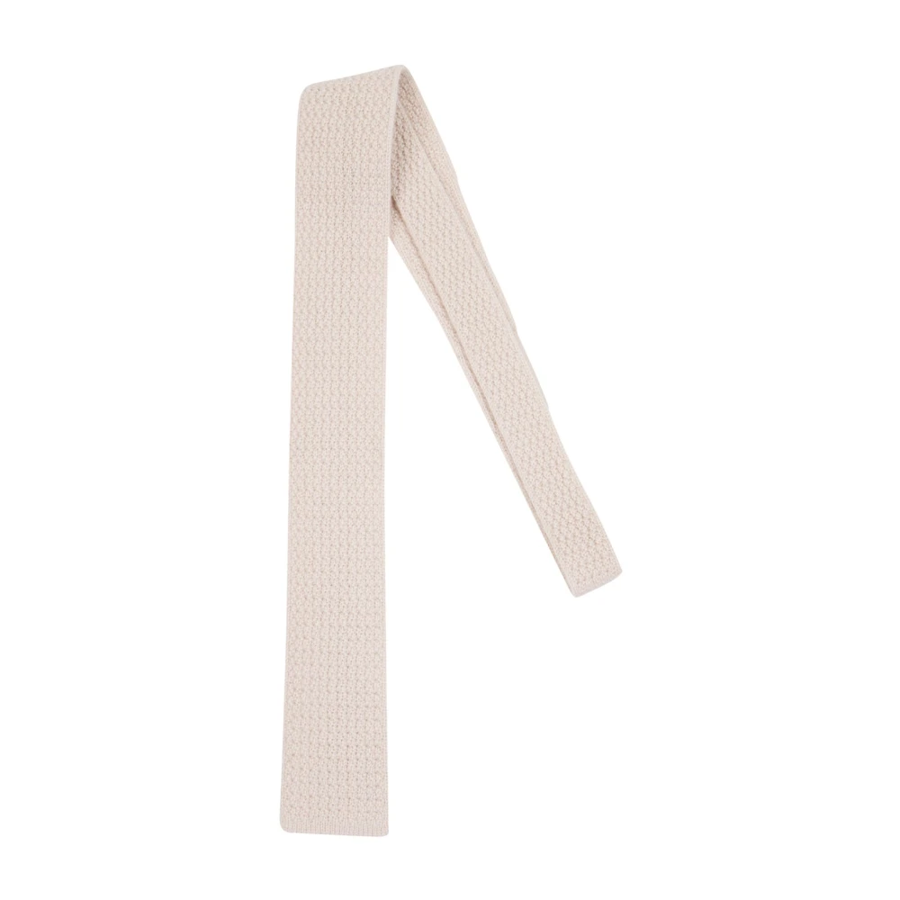 Eleventy Men's Beige One Size, Luxury Cashmere Tie