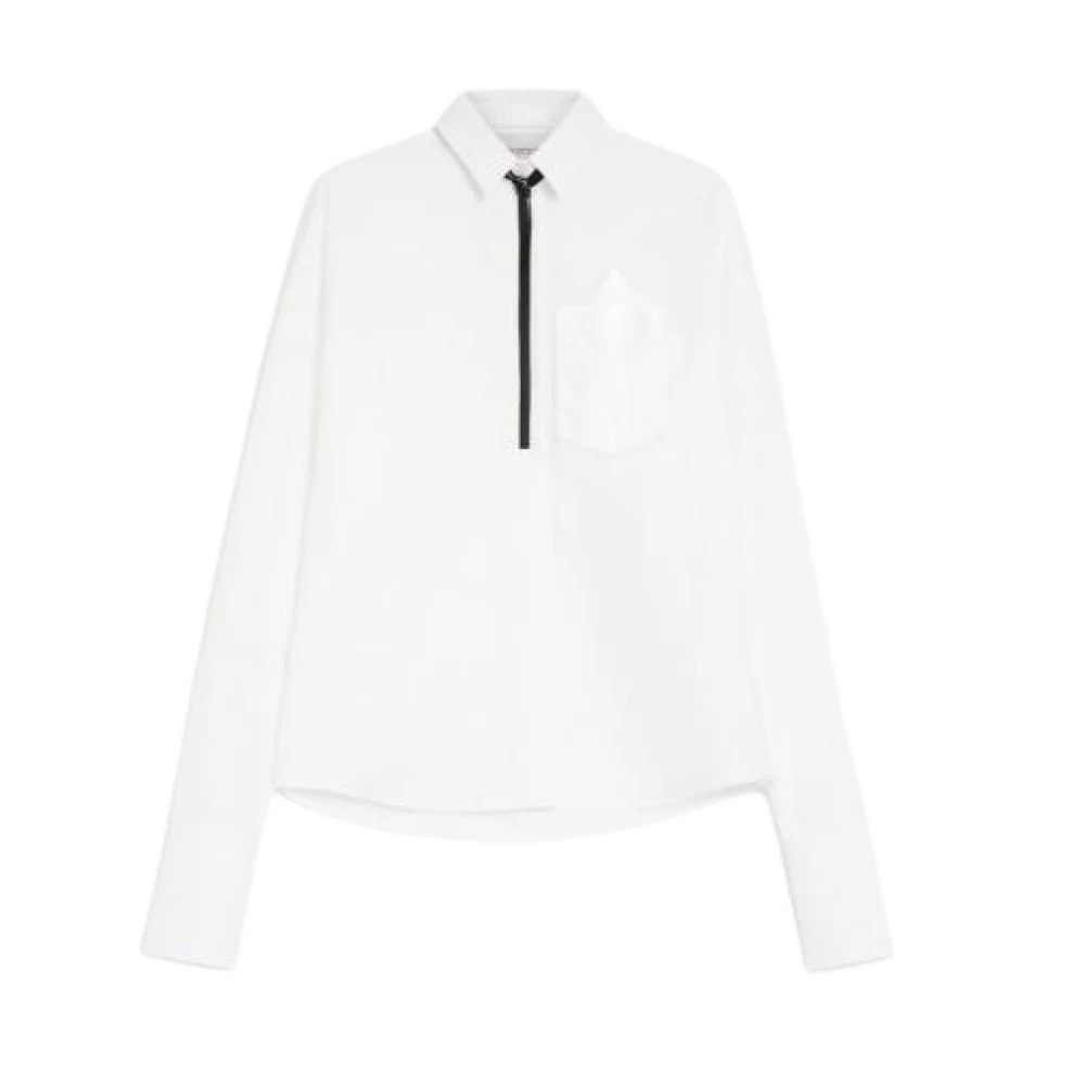 SPORTMAX Oversized Wit Poplin Shirt White Dames
