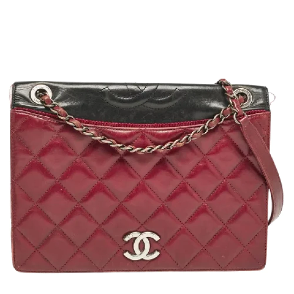 Chanel Vintage Pre-owned Canvas chanel-bags Red Dames