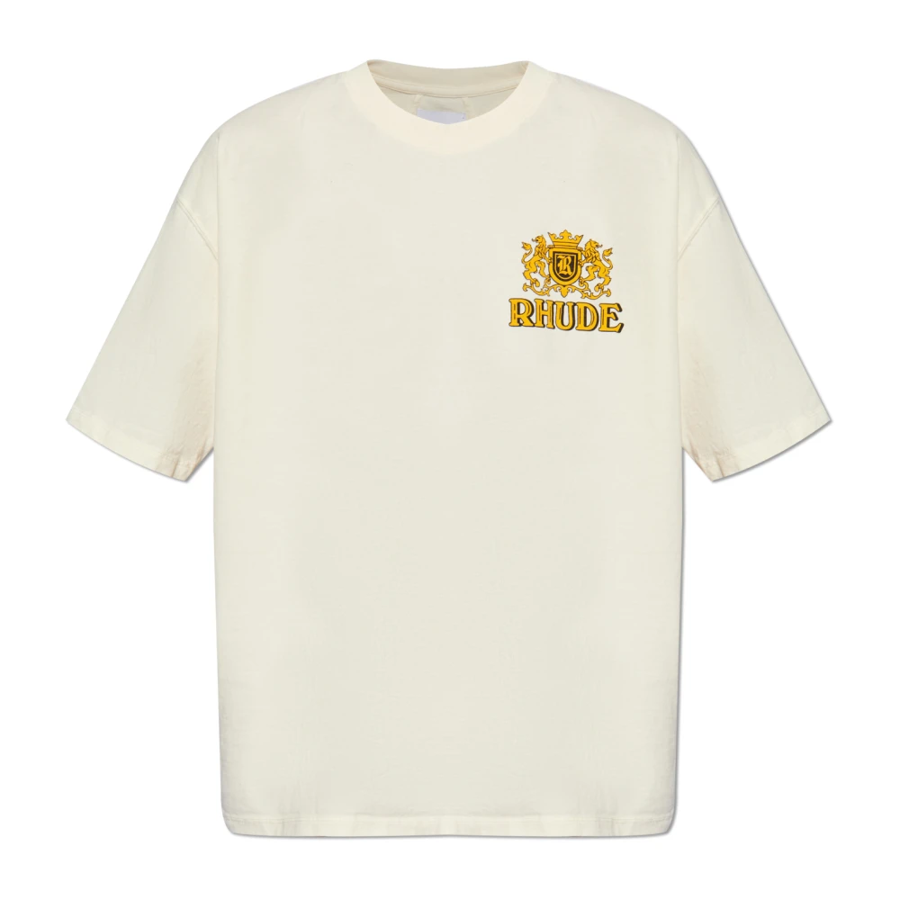 Rhude Cigar T-Shirt Verhoog Casual Garderobe White Heren