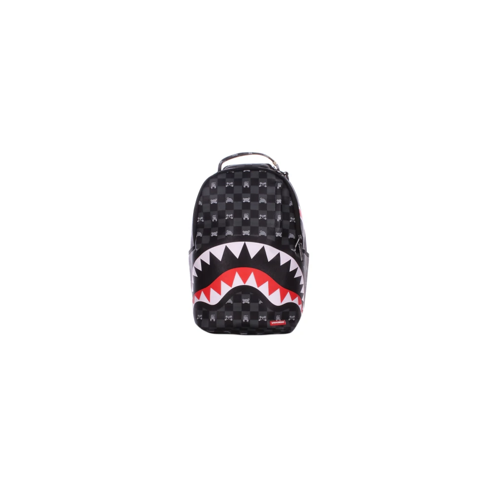 Sprayground Men's Multicolor Gray Peeking Character Check Dlxsv Backpack - Backpacks - One Size - Bags
