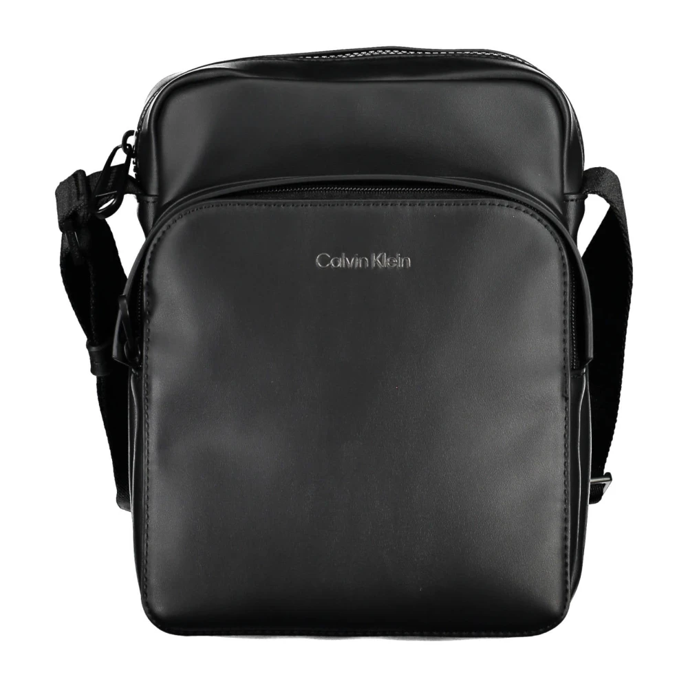 Calvin Klein Men's Black Messenger Bags, One Size, Shoulder Bag With Zip Closure