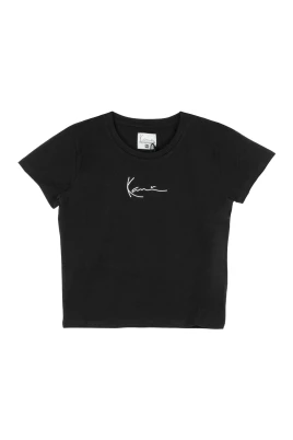 Signature Crop Tee Svart