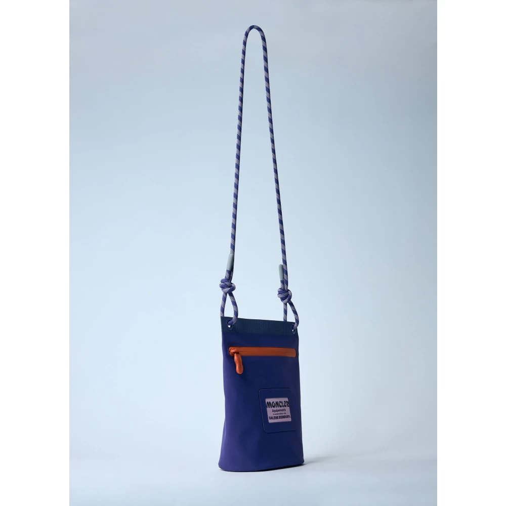 Moncler Crossbody Tas met Logo Patch Purple Heren