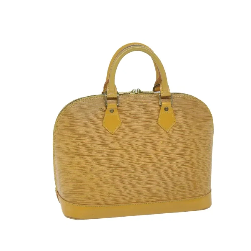 Louis Vuitton Vintage Pre-owned Leather handbags Beige Dames