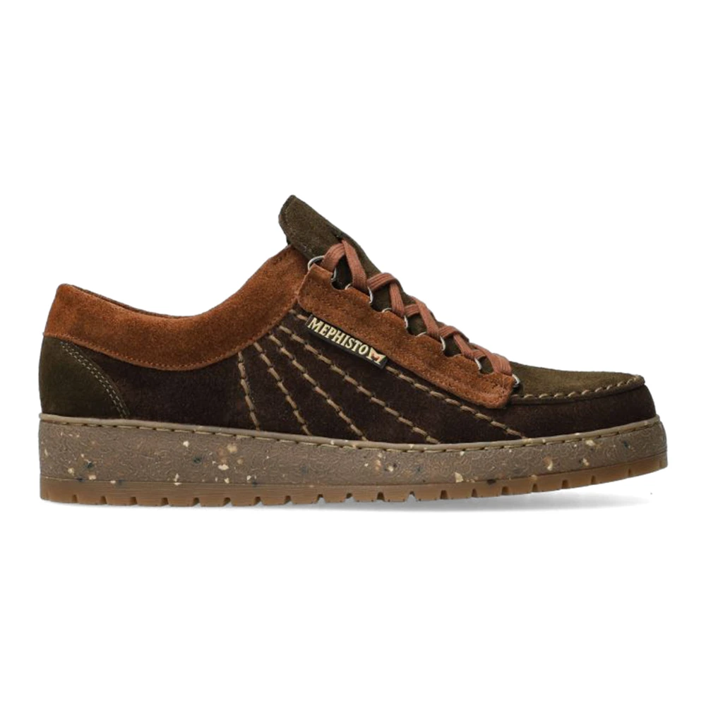 Mephisto Rainbow Velours Heren Schoenen Bruin