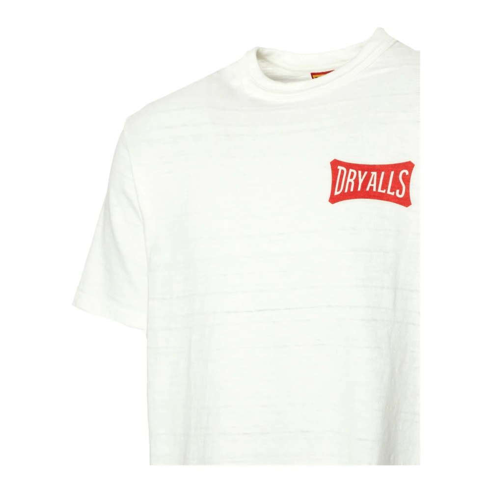 Human Made Rib Ronde Hals T-Shirt met Prints White Heren