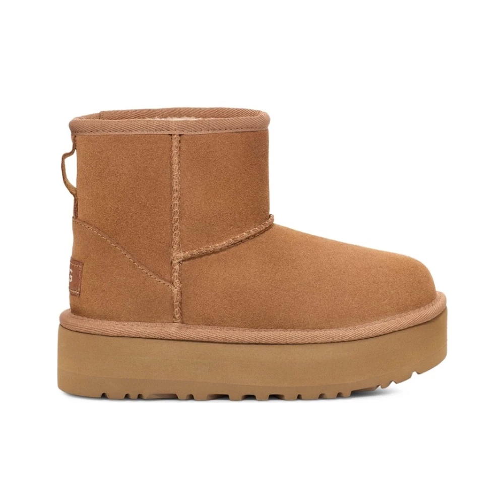 UGG Klassiska Mini Platform Barnstövlar Brown, Unisex