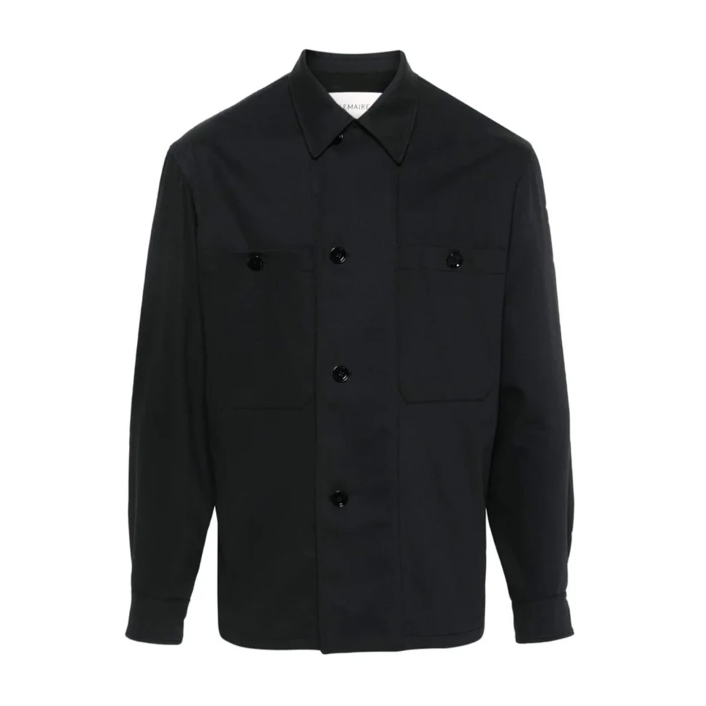 Lemaire Black Military Wool Jacket - Male - Casual Shirts - M - Shirts