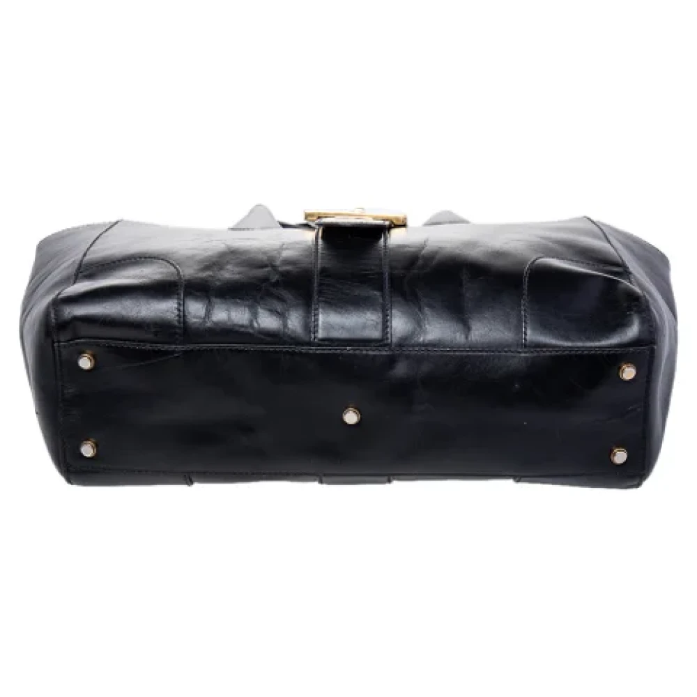 Gucci Vintage Pre-owned Leather totes Black Dames