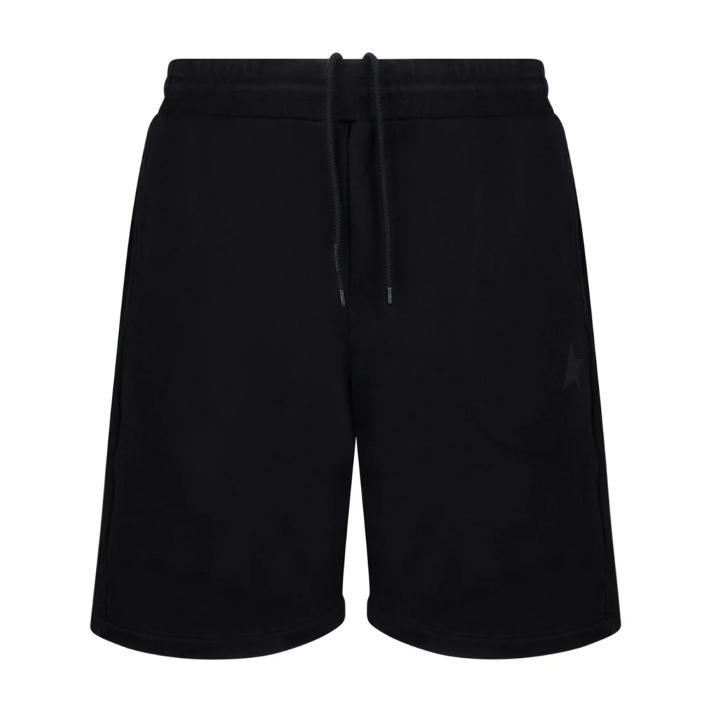 Golden Goose Mannelijk Zwart Korte Broeken Heren, S, Katoen, E Bermuda Shorts Wijde Pijpen