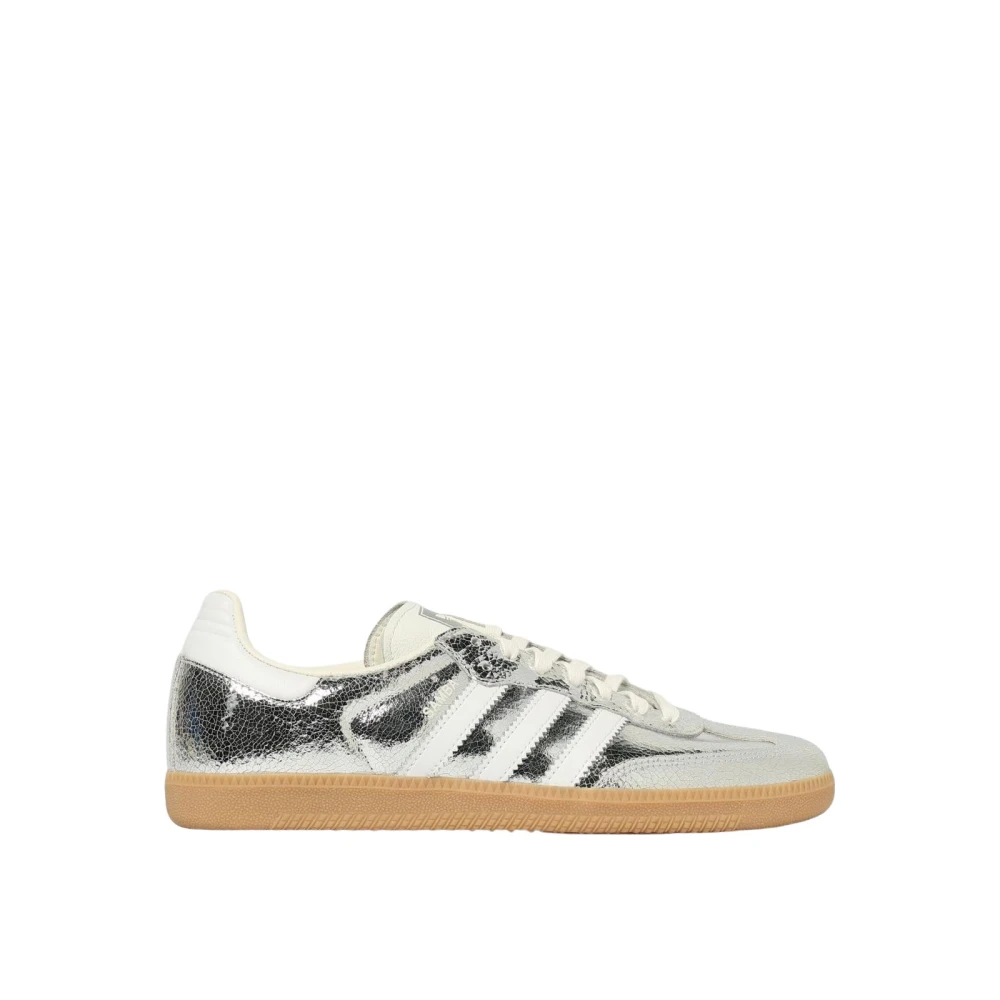Adidas Originals Men's Gray Leather Upper Trainers