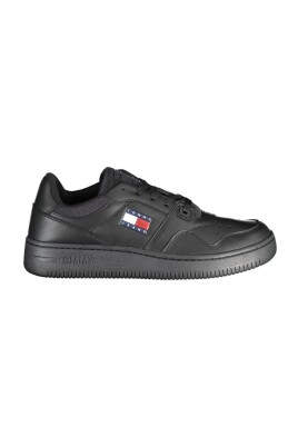 black-polyester-sports-sneakers-with-print