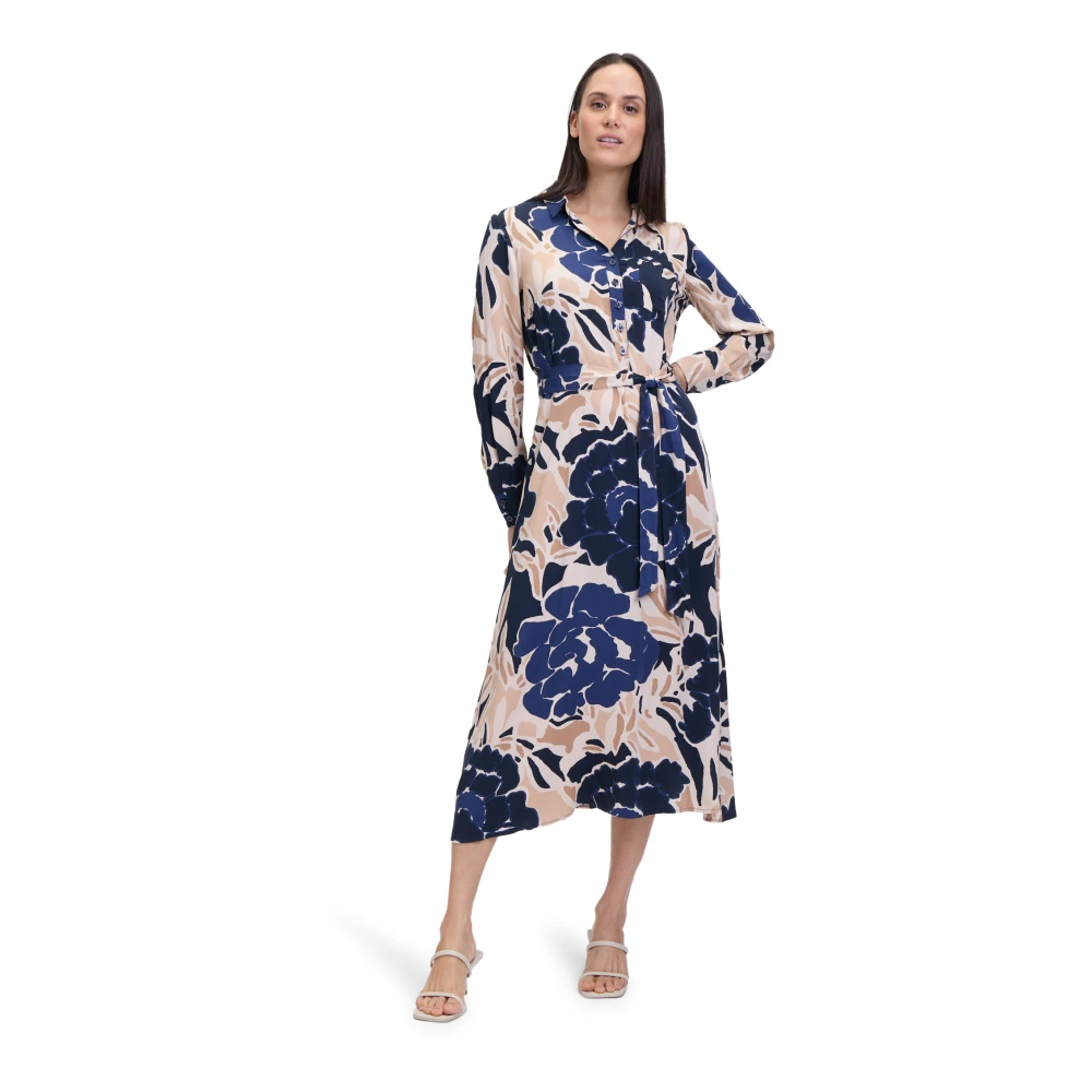Betty Barclay Geblokte Jurk Trendy Stijl Multicolor Dames