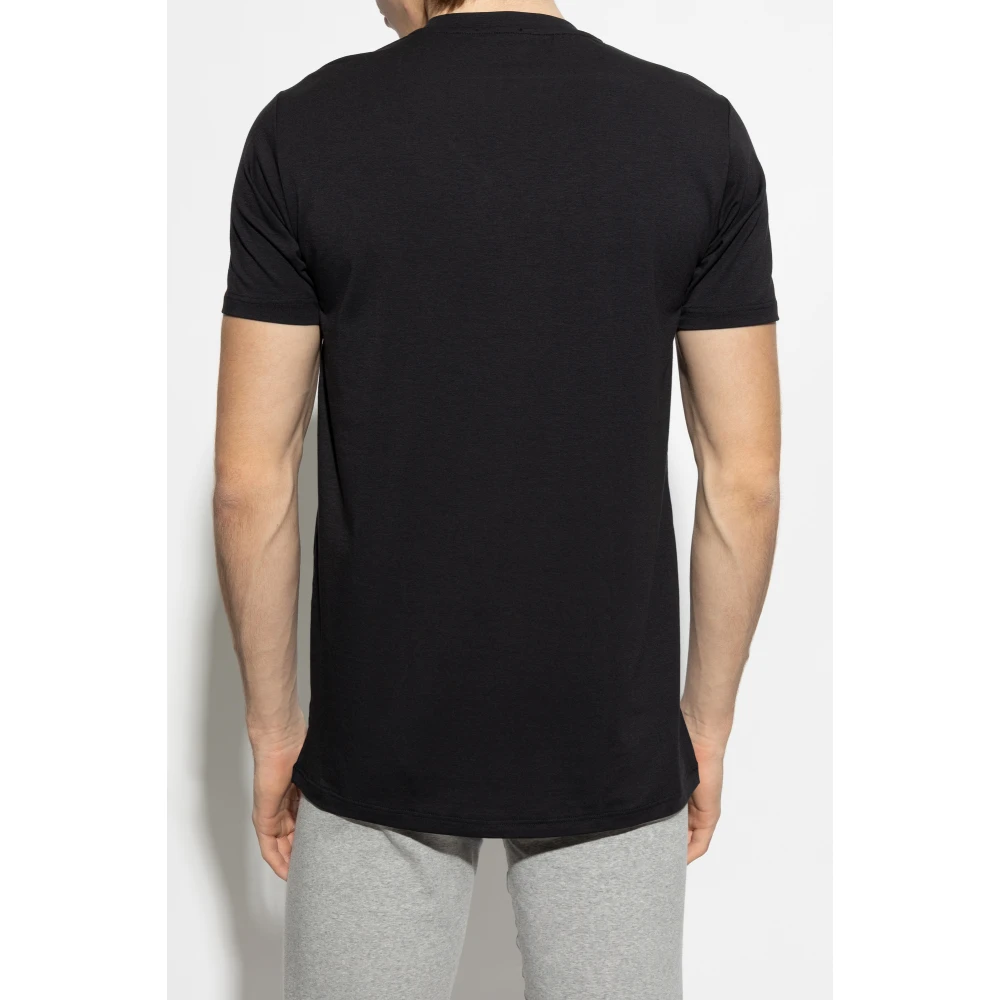 Tom Ford Ondershirt T-shirt met V-hals Black Heren
