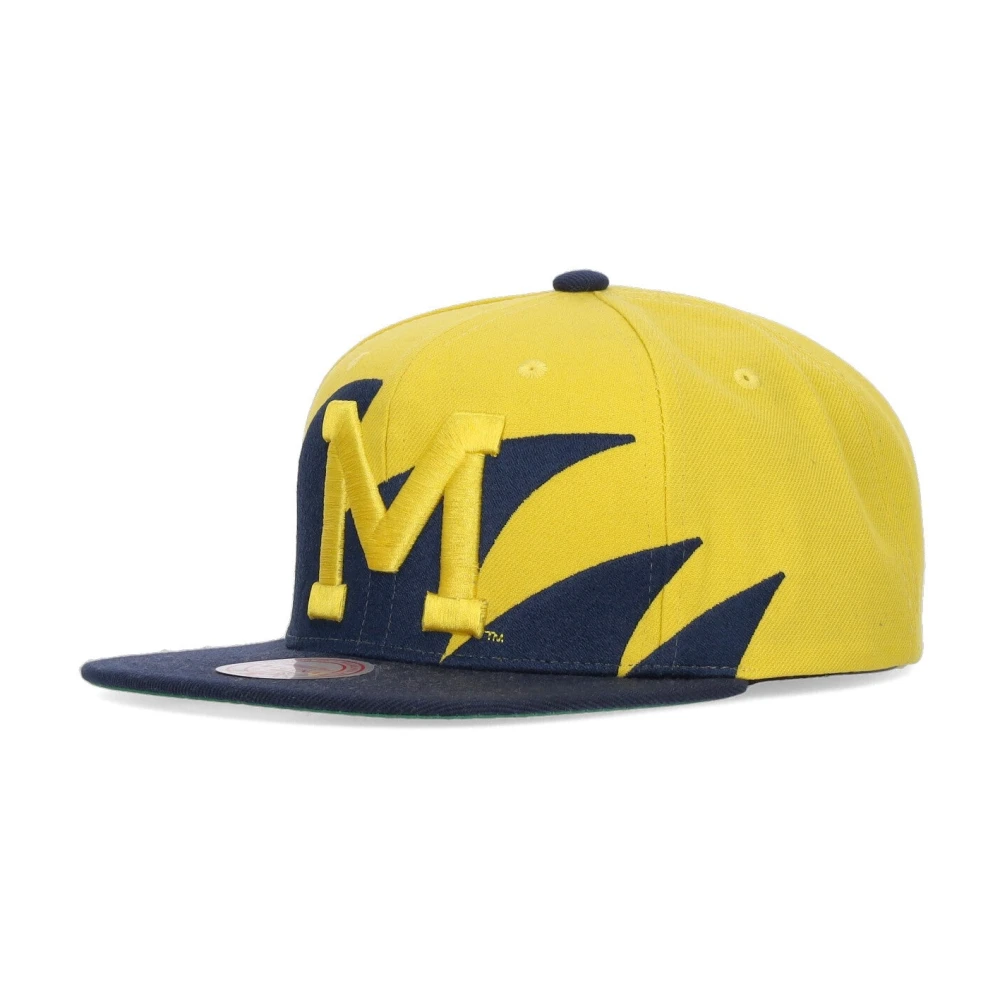 Mitchell & Ness Men's Multicolor Hats & Caps, One Size, Michigan Wolverines Flat Visor Cap
