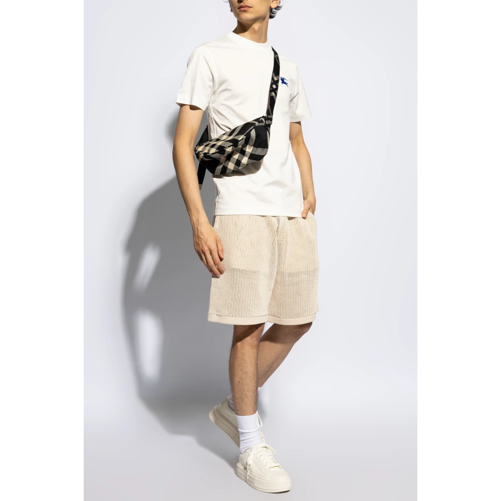 Burberry T-shirt met logo White Heren