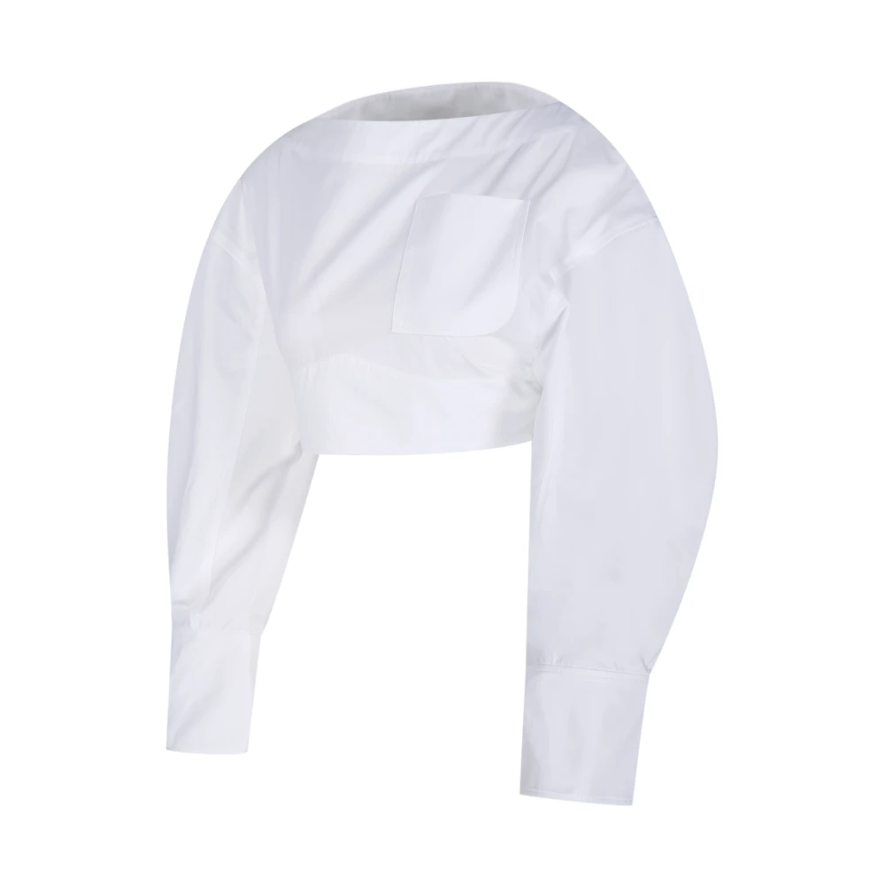 Jacquemus Witte Top met Stijl 'LE Haut Casaco' White Dames