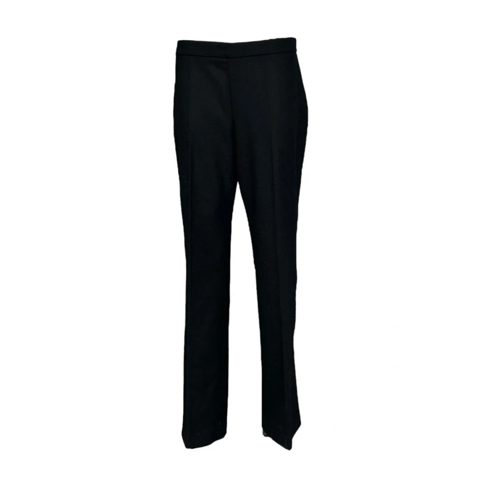 Clips Zwarte wollen broek Black Dames