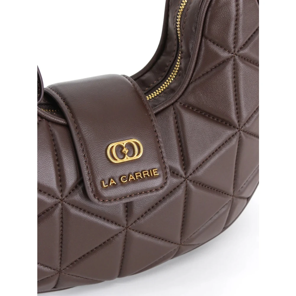 La Carrie Elegante Gewatteerde Leren Handtas Brown Dames