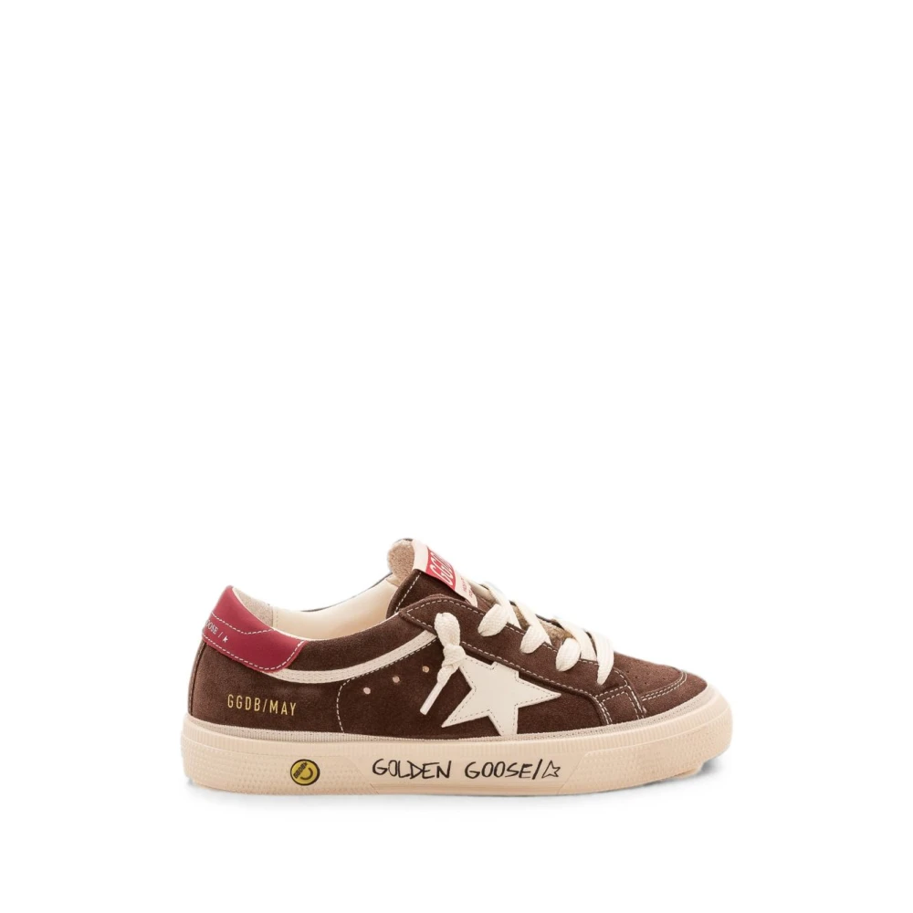 Golden Goose May Lace Up Trainers - Female - Kids Sneakers - Brown - 32 Eu - Kids