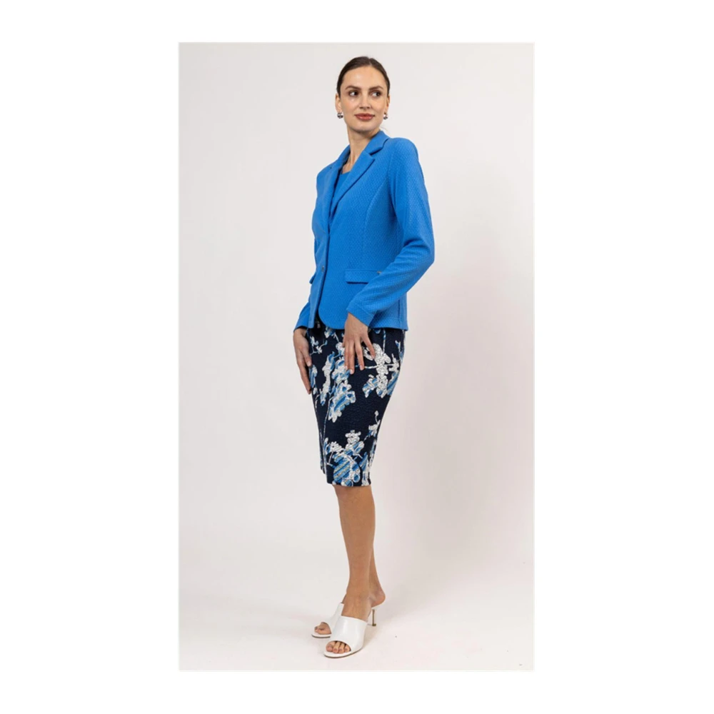 Roberto sarto Bloemen A-lijn Rok in Marineblauw Multicolor Dames