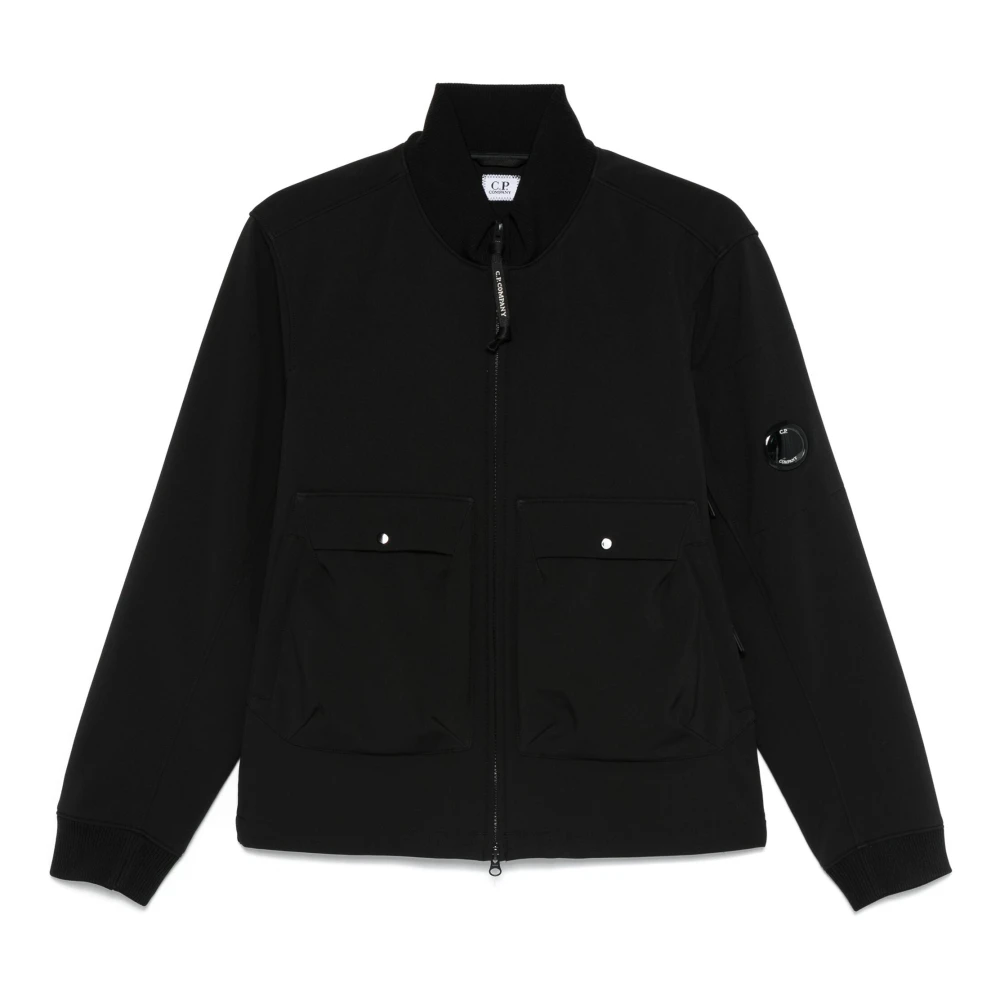 C.P. Company Stijlvolle Medium Jas voor Alle Seizoenen Black Heren