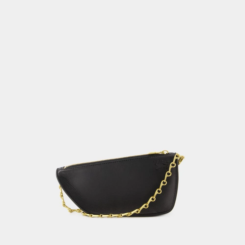 Burberry Gewatteerde Lamsskin Portemonnee Met Ketting Black Dames