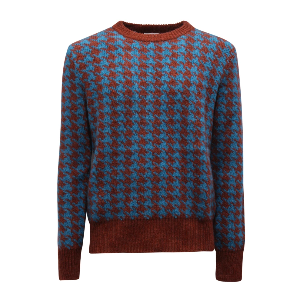 Pt01 Multicolor Round-Neck Knitwear, Male, S, Italian Wool Blend Jumper Tl 4Sgl270geg