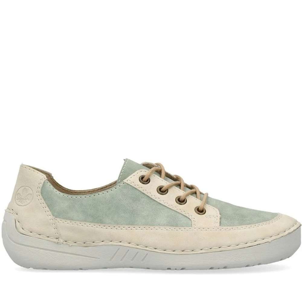 Rieker Gröna sneakers Green, Dam