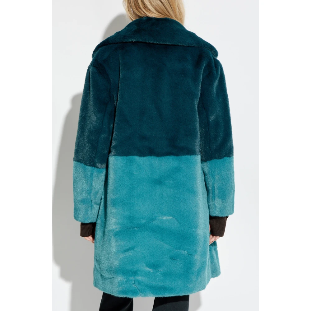 PS By Paul Smith Nep bontjas Blue Dames