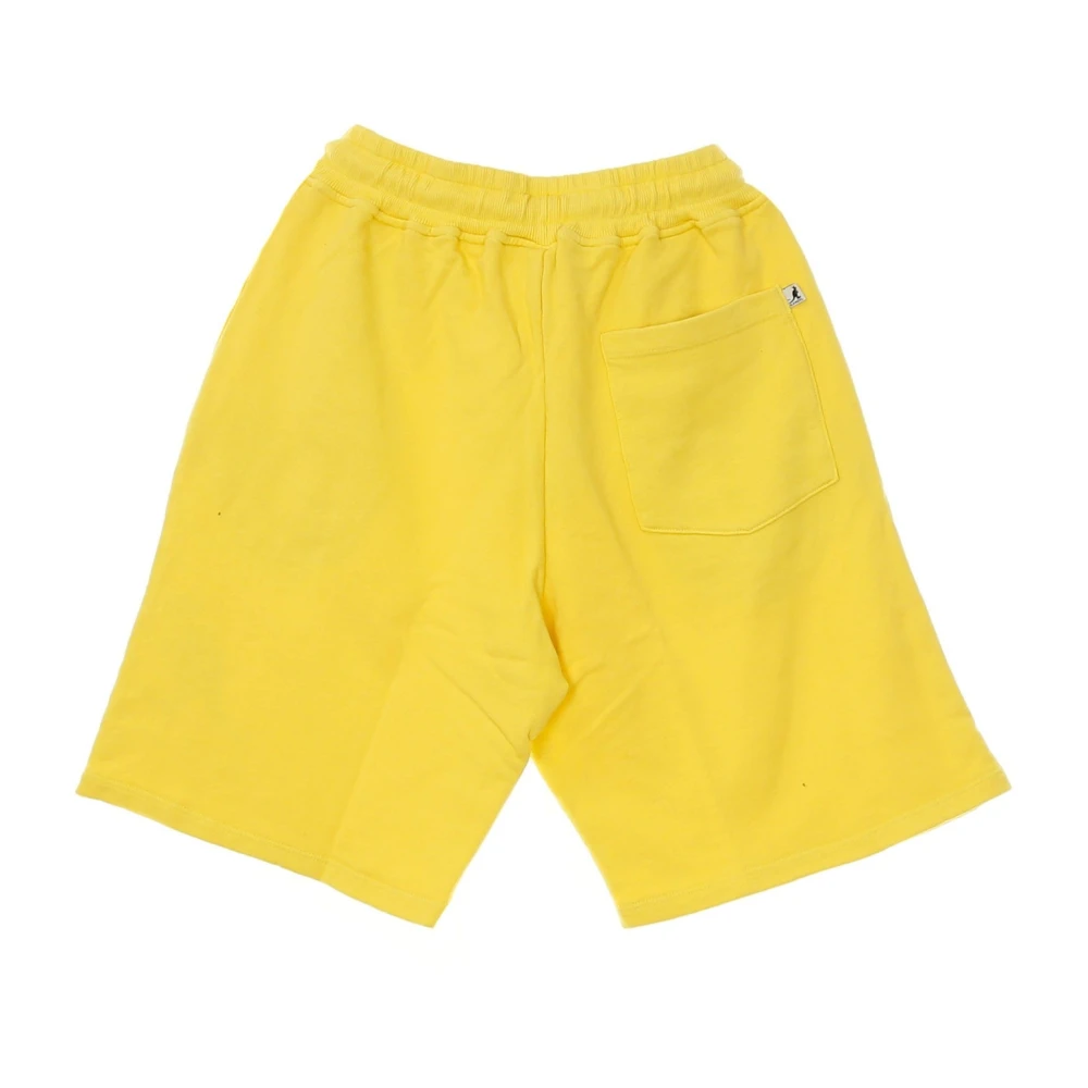 Kangol Zwart Gele Tracksuit Shorts Yellow Heren