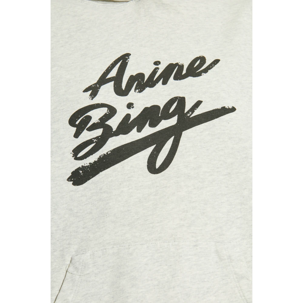 Anine Bing Gestreepte sweatshirt Gray Dames