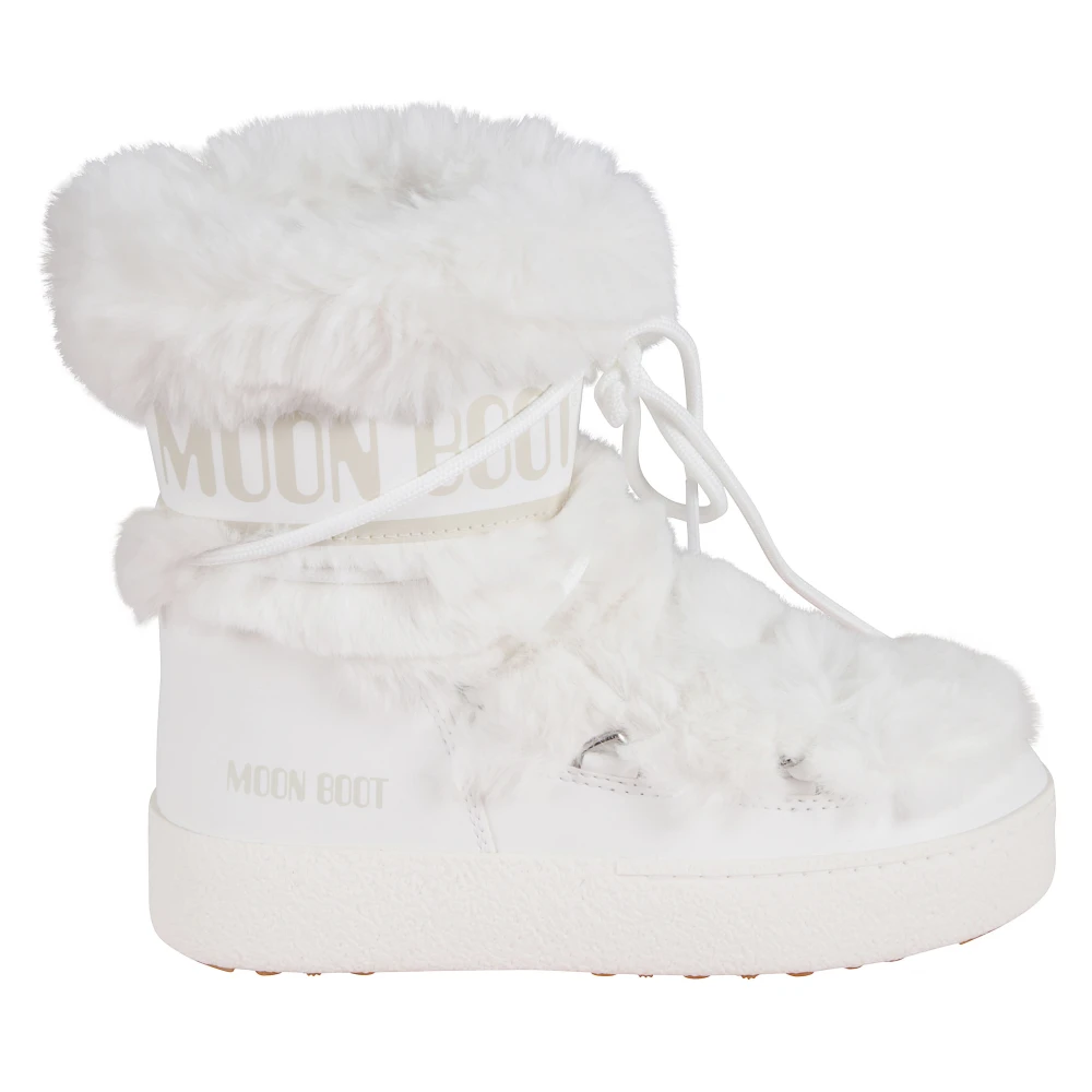 Moon Boot Women's White Ltrack Low Fur In For - Image 6