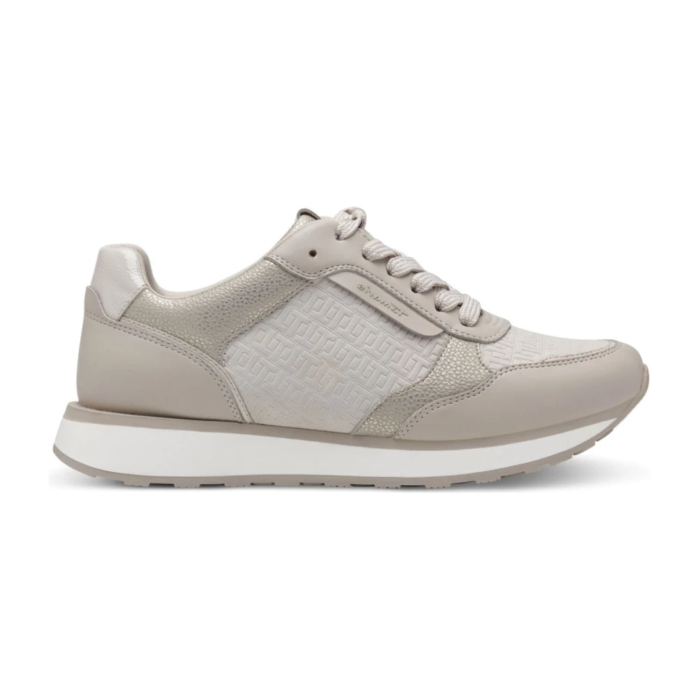 Tamaris Beige Sneakers för Kvinnor Beige, Dam