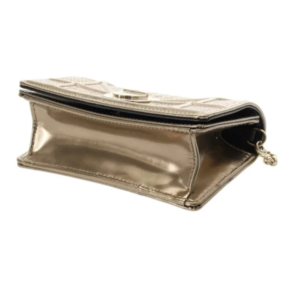 Dior Vintage Pre-owned Leather dior-bags Yellow Dames