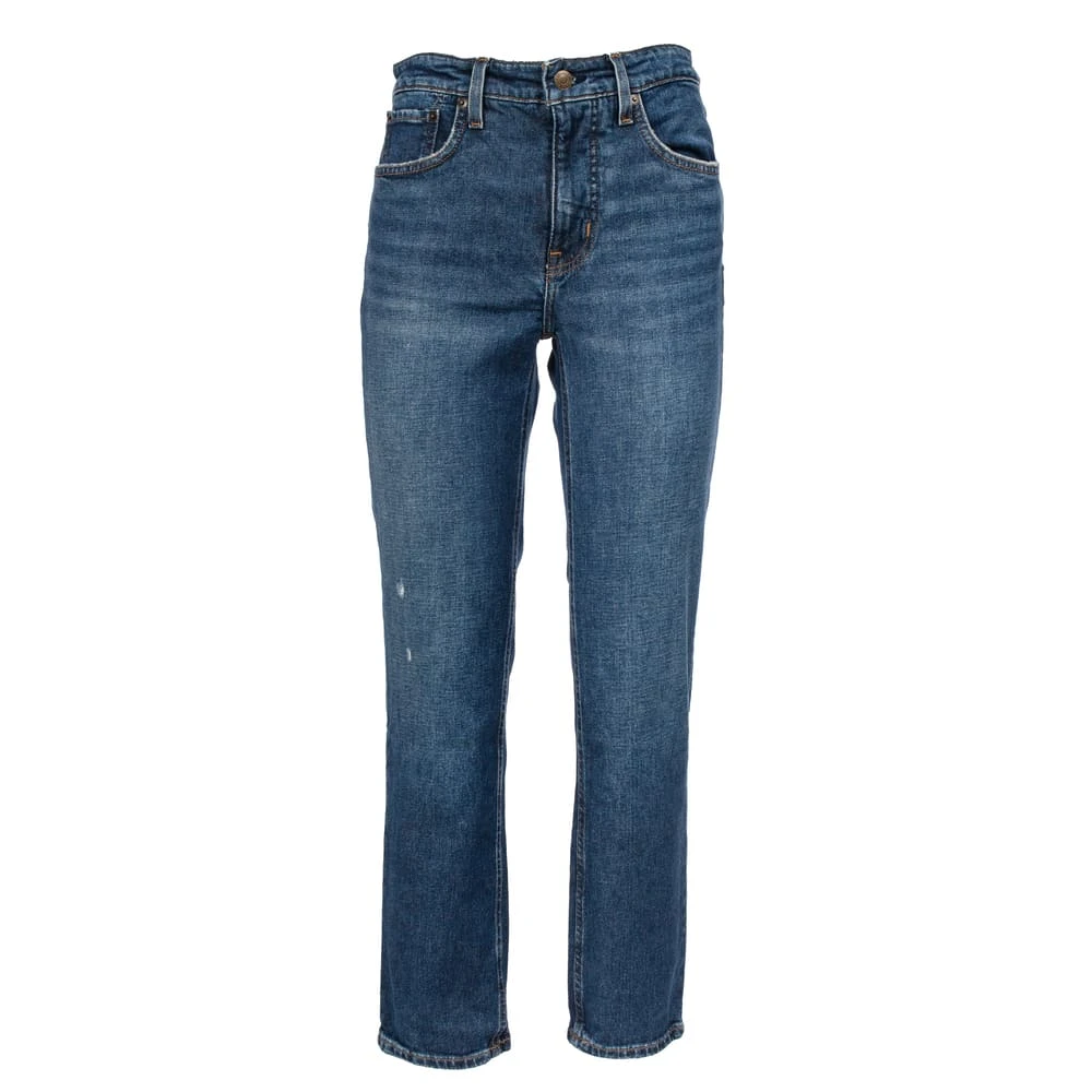 Ralph Lauren High Waist Straight Fit Denim Jeans Blue Dames