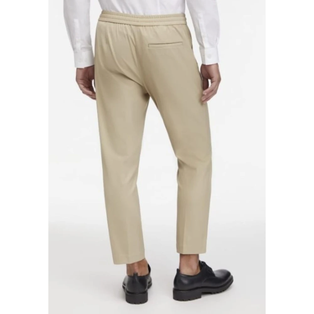 Calvin Klein Technische Twill Stretch Jogger Broek Beige Heren