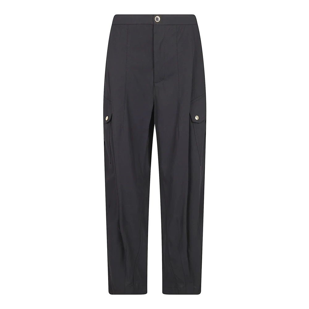 Pinko Women's Black Straight Trousers, Xs, Rosalin Pantalone Cotone