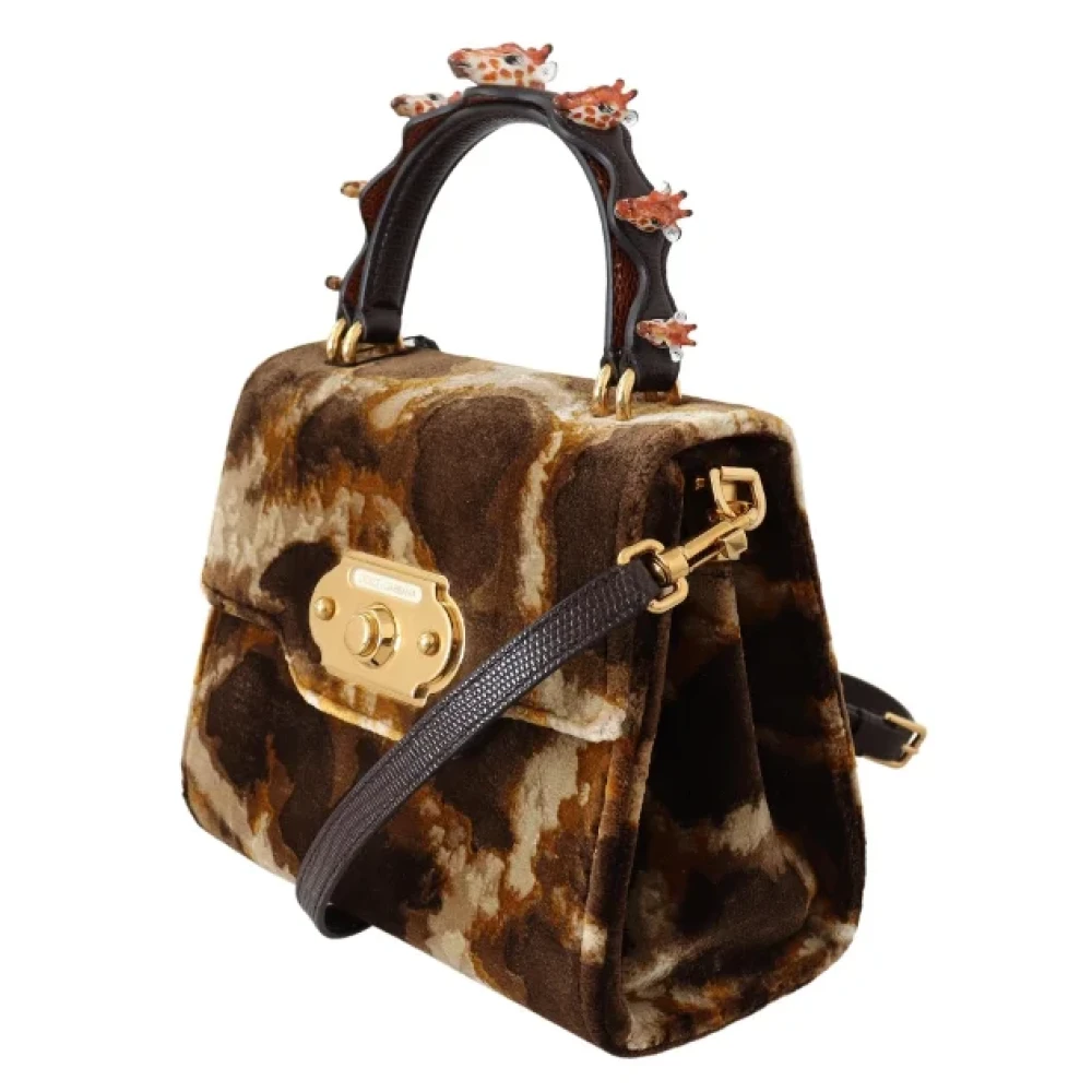 Dolce & Gabbana Pre-owned Fabric handbags Brown Dames