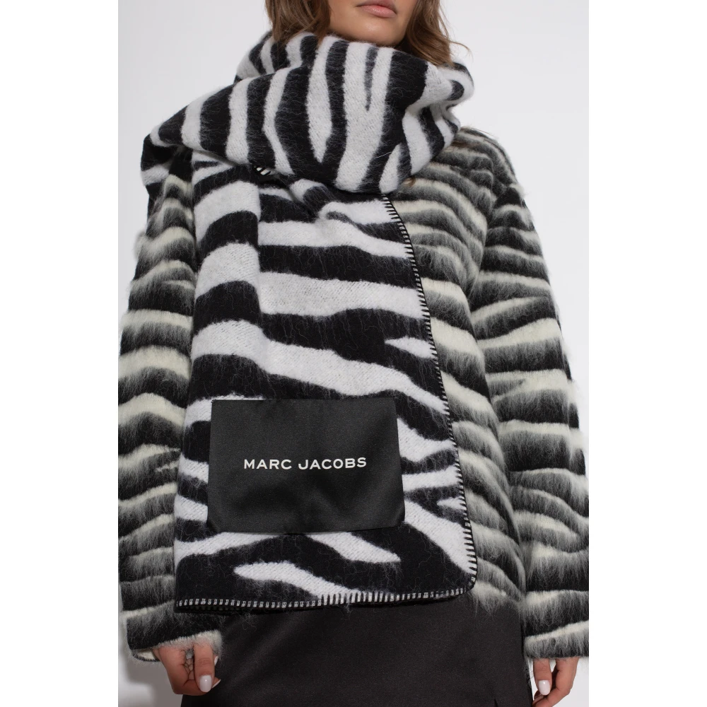 Marc Jacobs Dierenprint Sjaal Black Dames