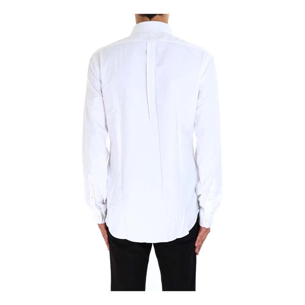 Polo Ralph Lauren Slim Fit Katoenen Overhemd White Heren