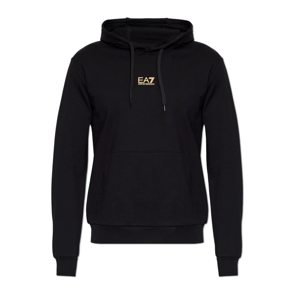 Emporio Armani Ea7 Hombre Sudadera Con Capucha De Algodón Core Identity