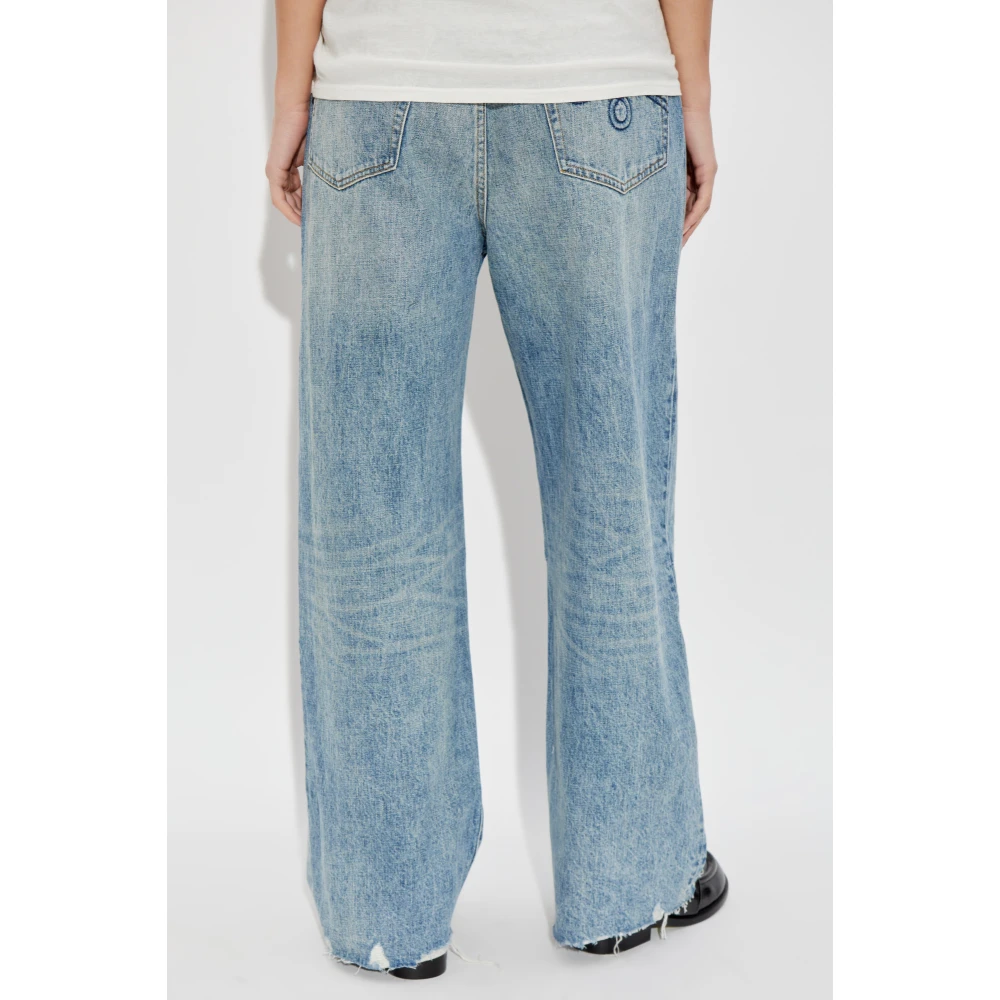 R13 Jeans met vintage-effect Blue Dames