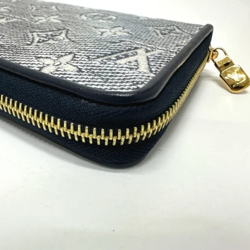 Louis Vuitton Vintage Pre-owned Fabric wallets Blue Dames