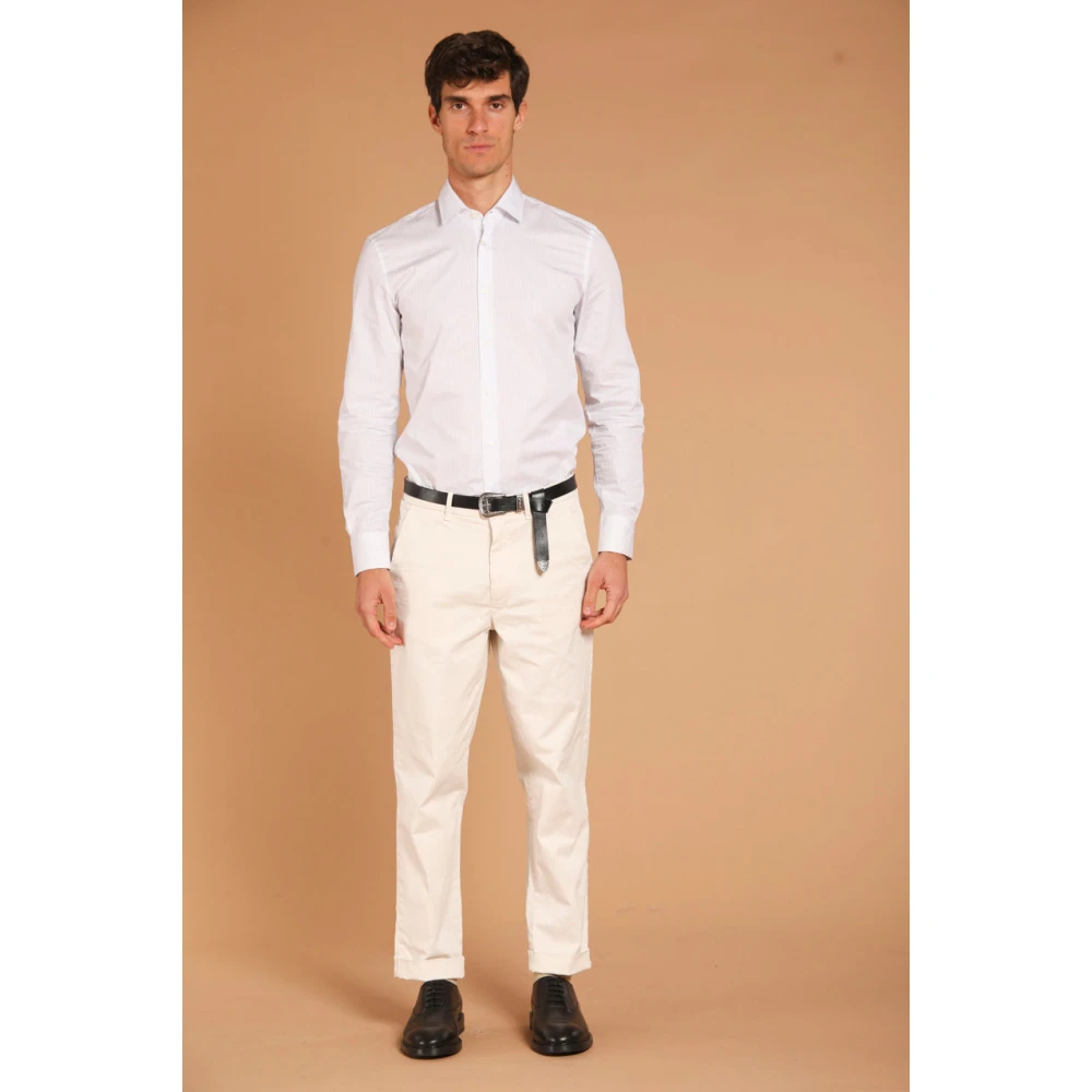 Mason's Winter Heren Chinos 22 in Wit White Heren