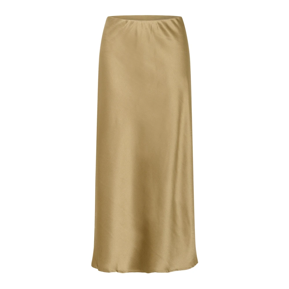 Kaffe Damen Braun Midirock "Damen Freizeitrock Kalotte", Gr. 36, Beige (Petrified Oak), Obermaterial: 100% Polyester Pes., Röcke - Bild 4