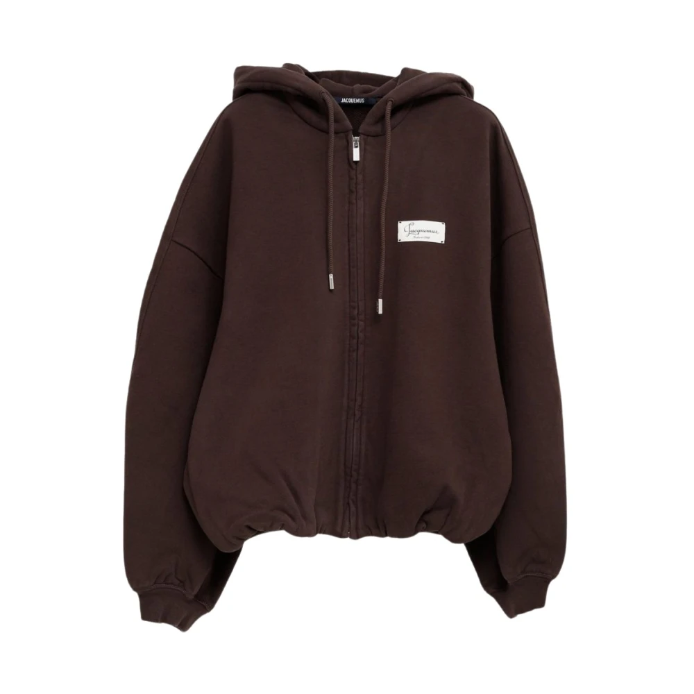 Jacquemus Donna Marrone - Zip-Throughs - Sweatshirts & Hoodies - M - Immagine 8