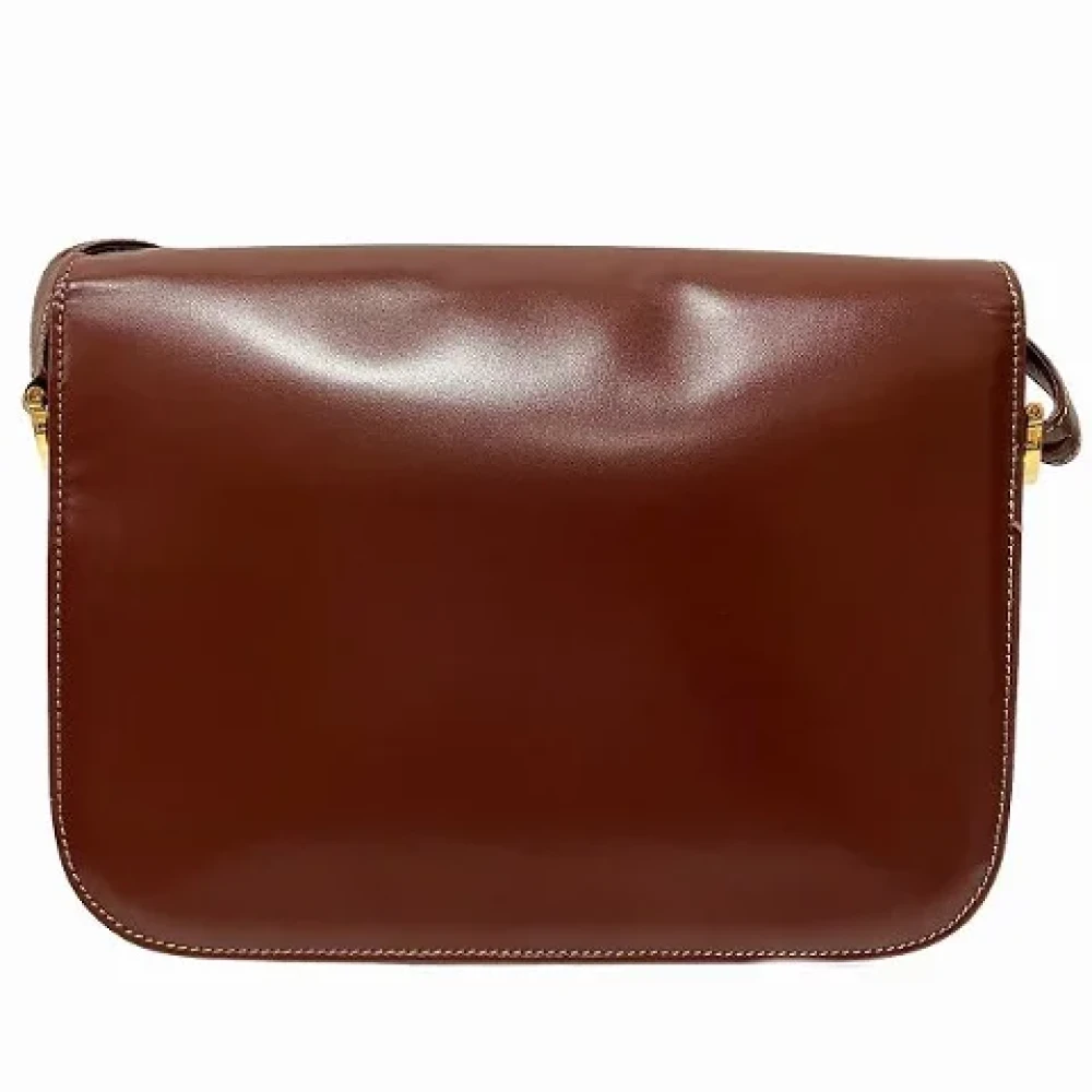Cartier Vintage Pre-owned Leather shoulder-bags Brown Dames